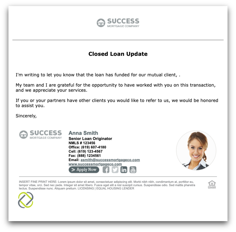 Writing An Effective Email Template For Loan Officers Free Loan Officer Email Template & Examples