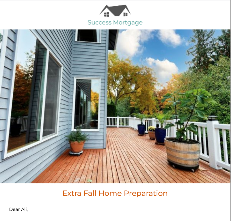 Extra Fall Home Prep
